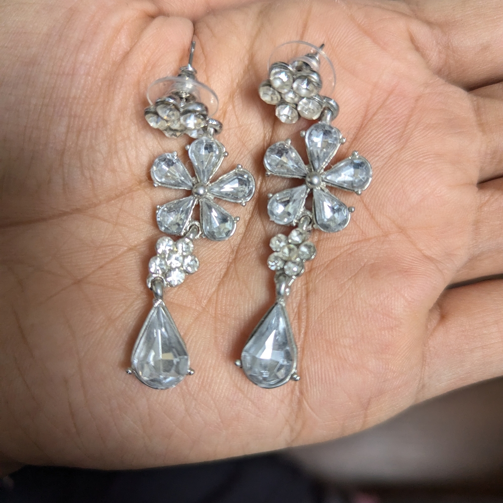 New Imitation Floral Drop Earrings